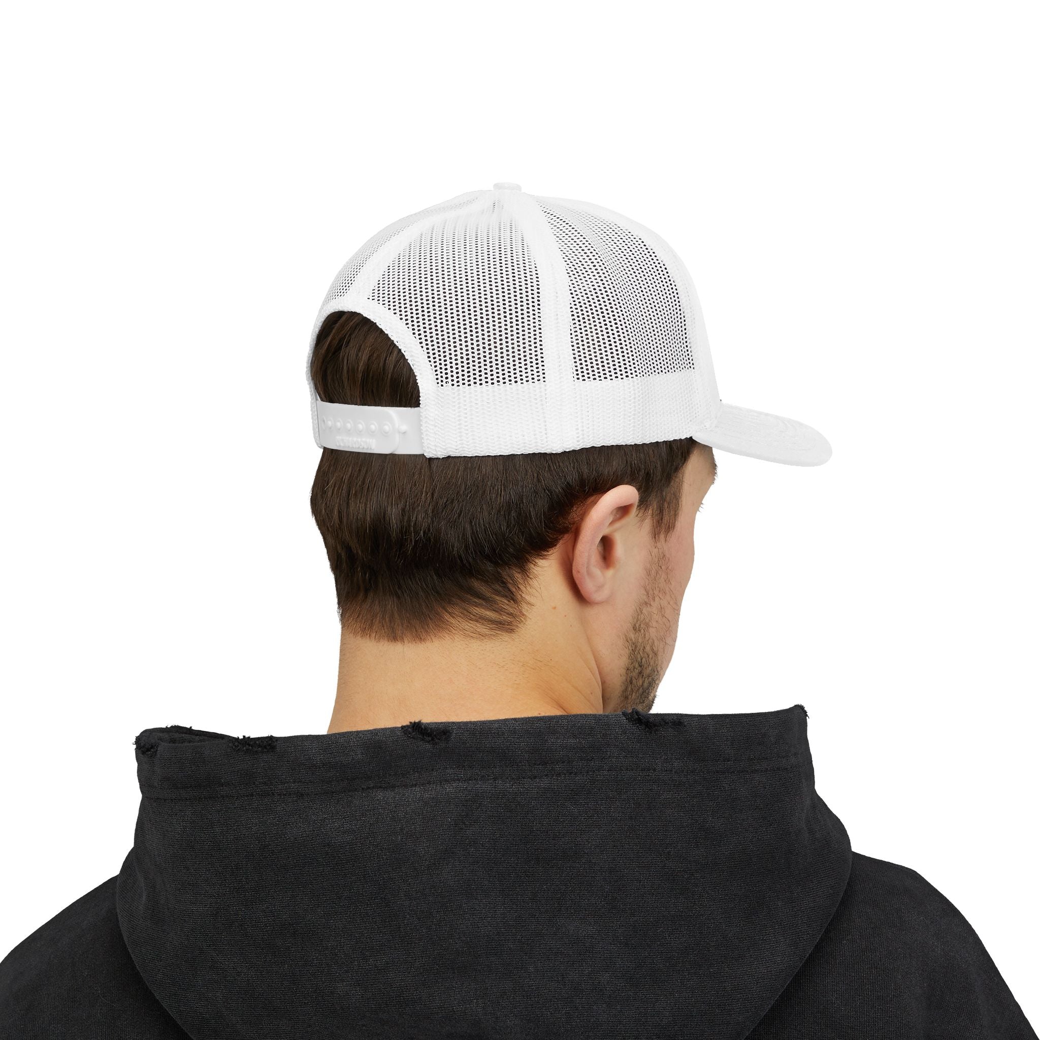 Patriotic 'Matthews Hats' Trucker Cap – Embroidered American Flag Snapback