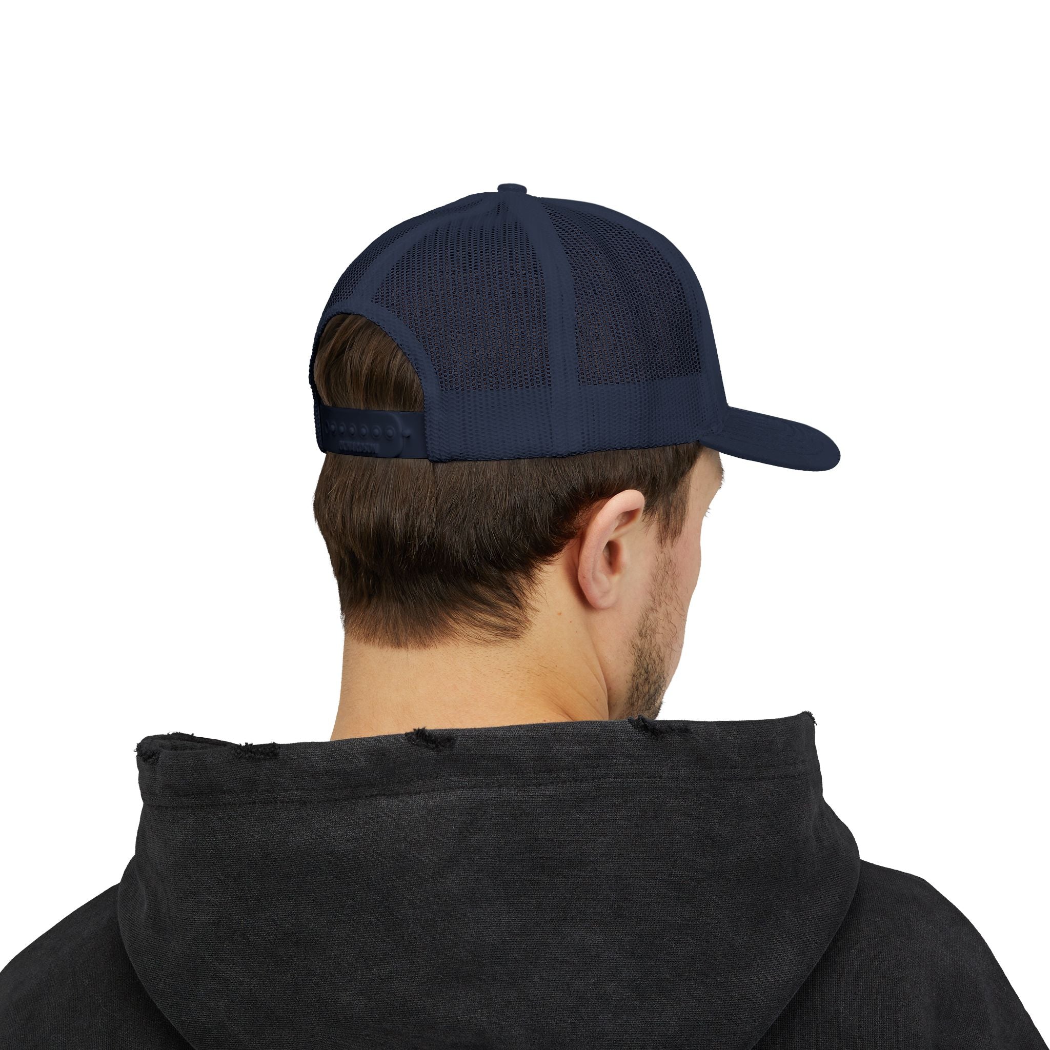 Patriotic 'Matthews Hats' Trucker Cap – Embroidered American Flag Snapback
